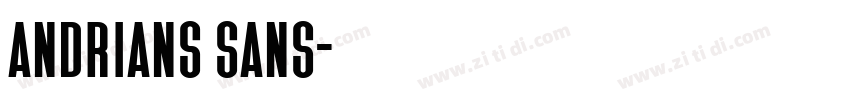 Andrians Sans字体转换